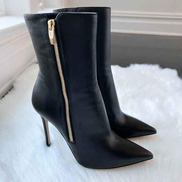 Gianvito Rossi Women's Black Nappa Glove Size 38.5 - Picture 1 of 11